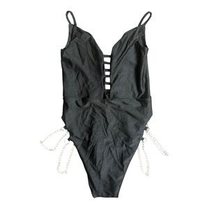 Dolls Kill Soulan Zee chain sides bodysuit Size Medium